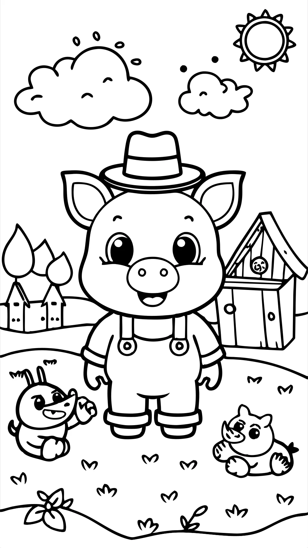 printable coloring pages pigs